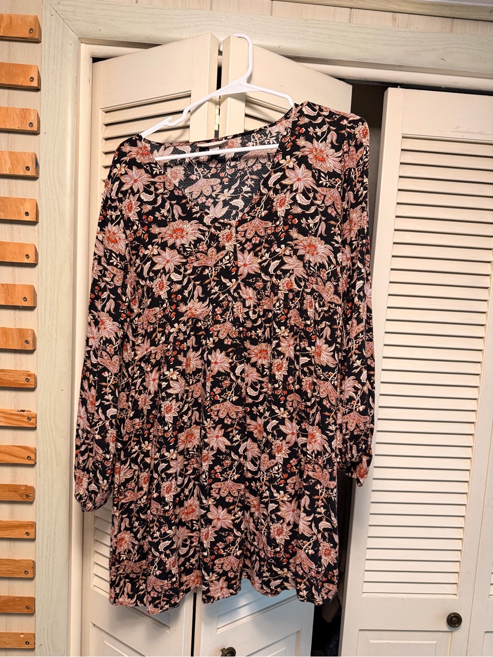 Target Brand Floral Long-Sleeve Women's Dress